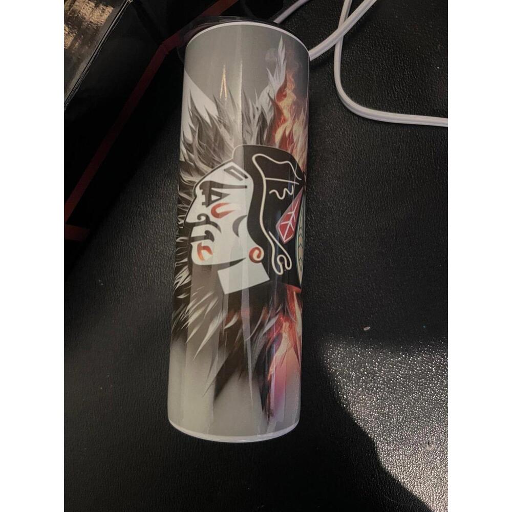 Blackhawks 20 oz stainless steel tumbler